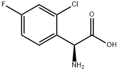 (2S)-2-AMINO-2-(2-CHLORO-4-FLUOROPHENYL)ACETIC ACID Structure