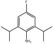 Benzenamine, 4-fluoro-2,6-bis(1-methylethyl)- Structure