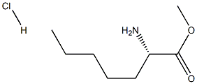 S-2-amino-Heptanoic acid methyl ester hydrochloride Structure