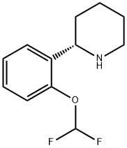 (S)-2-(2-(difluoromethoxy)phenyl)piperidine Structure