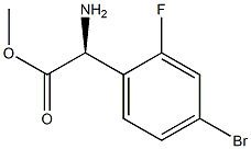 METHYL(2S)-2-AMINO-2-(4-BROMO-2-FLUOROPHENYL)ACETATE Structure