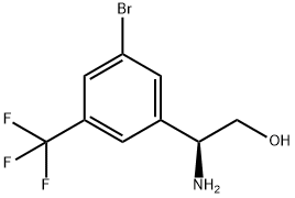 (2S)-2-AMINO-2-[5-BROMO-3-(TRIFLUOROMETHYL)PHENYL]ETHAN-1-OL Structure
