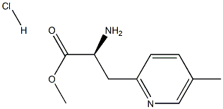 METHYL(2S)-2-AMINO-3-(5-METHYL(2-PYRIDYL))PROPANOATE HYDROCHLRIDE Structure