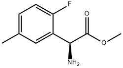 METHYL(2S)-2-AMINO-2-(2-FLUORO-5-METHYLPHENYL)ACETATE Structure