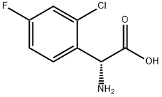 (2R)-2-AMINO-2-(2-CHLORO-4-FLUOROPHENYL)ACETIC ACID Structure