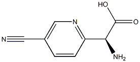 (S)-amino(5-cyanopyridin-2-yl)acetic acid 구조식 이미지