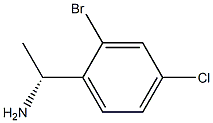 (1R)-1-(2-BROMO-4-CHLOROPHENYL)ETHYLAMINE Structure