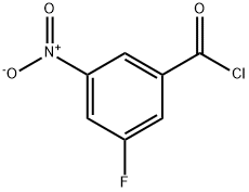 3-FLUORO-5-NITROBENZOYL CHLORIDE 구조식 이미지