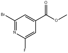 methyl 2-bromo-6-fluoroisonicotinate Structure