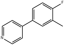 4-(4-fluoro-3-methylphenyl)pyridine Structure