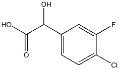 (4-Chloro-3-fluoro-phenyl)-hydroxy-acetic acid Structure
