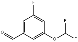 3-(Difluoromethoxy)-5-fluorobenzaldehyde Structure