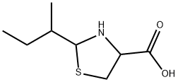 2-(butan-2-yl)-1,3-thiazolidine-4-carboxylic acid 구조식 이미지