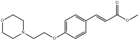 methyl (E)-3-(4-(2-morpholinoethoxy)phenyl)acrylate Structure