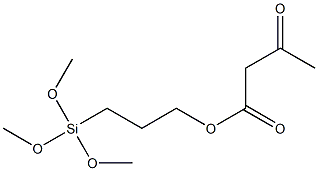 Butanoic acid, 3-oxo-, 3-(trimethoxysilyl)propyl ester Structure