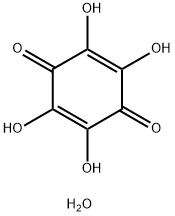 2,3,5,6-tetrahydroxycyclohexa-2,5-diene-1,4-dione:hydrate Structure