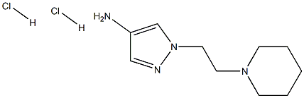 1-(2-Piperidin-1-ylethyl)-1H-pyrazol-4-amine dihydrochloride 구조식 이미지