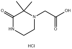 2-(2,2-dimethyl-3-oxopiperazin-1-yl)acetic acid:hydrochloride Structure