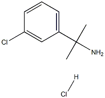 2-(3-Chlorophenyl)propan-2-amine HCl 구조식 이미지