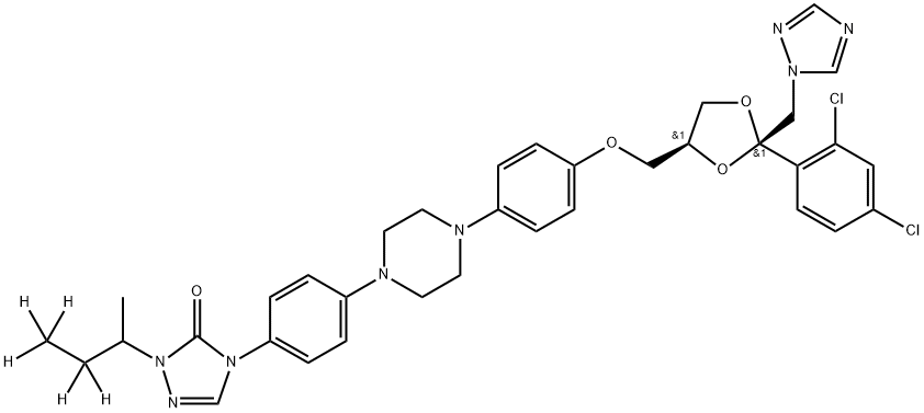 Itraconazole-D5 구조식 이미지