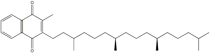 2-methyl-3-[(7R,11R)-3,7,11,15-tetramethylhexadecyl]naphthalene-1,4-dione Structure