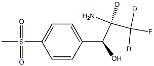 (1S,2R)-2-amino-2,3,3-trideuterio-3-fluoro-1-(4-methylsulfonylphenyl)propan-1-ol Structure