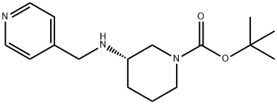 (S)-tert-Butyl 3-[(pyridin-4-ylmethyl)amino]piperidine-1-carboxylate Structure