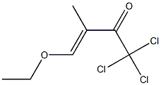 (E)-1,1,1-trichloro-4-ethoxy-3-methylbut-3-en-2-one 구조식 이미지
