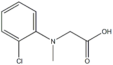 (2-Chloro-phenyl)-methylamino-acetic acid Structure