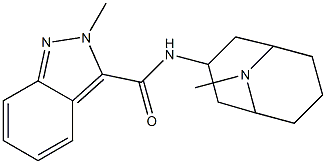 2-methyl-N-(9-methyl-9-azabicyclo[3.3.1]nonan-3-yl)indazole-3-carboxamide Structure