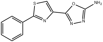 5-(2-phenyl-1,3-thiazol-4-yl)-1,3,4-oxadiazol-2-amine Structure