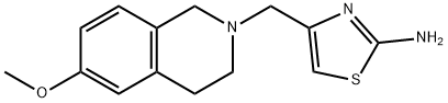 4-[(6-methoxy-3,4-dihydroisoquinolin-2(1H)-yl)methyl]-1,3-thiazol-2-amine Structure