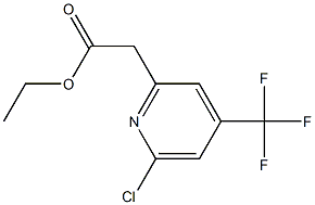 ethyl 2-(6-chloro-4-(trifluoromethyl)pyridin-2-yl)acetate Structure