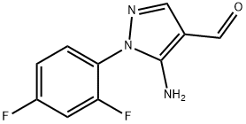 5-Amino-1-(2,4-difluoro-phenyl)-1H-pyrazole-4-carbaldehyde Structure