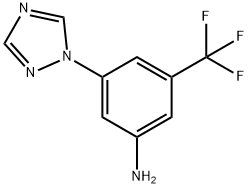 3-(1H-1,2,4-TRIAZOL-1-YL)-5-(TRIFLUOROMETHYL)ANILINE Structure