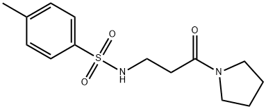 4-메틸-N-(3-OXO-3-(PYRROLIDIN-1-YL)프로필)벤젠설폰아미드 구조식 이미지