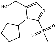 (1-cyclopentyl-2-methanesulfonyl-1H-imidazol-5-yl)methanol Structure