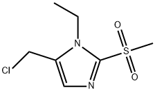 5-(chloromethyl)-1-ethyl-2-methanesulfonyl-1H-imidazole 구조식 이미지