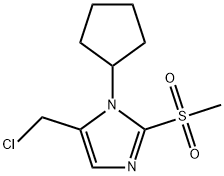 5-(chloromethyl)-1-cyclopentyl-2-methanesulfonyl-1H-imidazole Structure