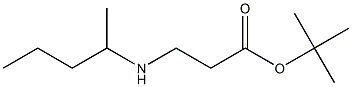 tert-butyl 3-[(pentan-2-yl)amino]propanoate Structure