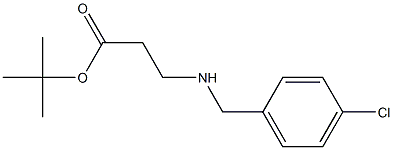 tert-butyl 3-{[(4-chlorophenyl)methyl]amino}propanoate Structure