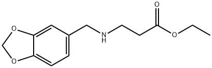 ethyl 3-{[(2H-1,3-benzodioxol-5-yl)methyl]amino}propanoate 구조식 이미지