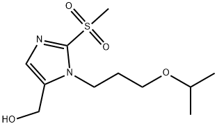 {2-methanesulfonyl-1-[3-(propan-2-yloxy)propyl]-1H-imidazol-5-yl}methanol 구조식 이미지