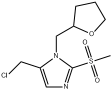 5-(chloromethyl)-2-methanesulfonyl-1-[(oxolan-2-yl)methyl]-1H-imidazole Structure