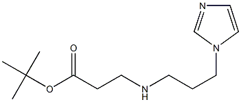 tert-butyl 3-{[3-(1H-imidazol-1-yl)propyl]amino}propanoate 구조식 이미지