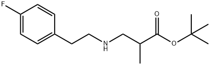 tert-butyl 3-{[2-(4-fluorophenyl)ethyl]amino}-2-methylpropanoate Structure