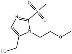 [2-methanesulfonyl-1-(2-methoxyethyl)-1H-imidazol-5-yl]methanol Structure
