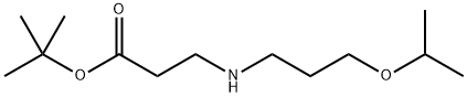 tert-butyl 3-{[3-(propan-2-yloxy)propyl]amino}propanoate Structure