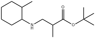 tert-butyl 2-methyl-3-[(2-methylcyclohexyl)amino]propanoate Structure