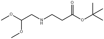 tert-butyl 3-[(2,2-dimethoxyethyl)amino]propanoate Structure